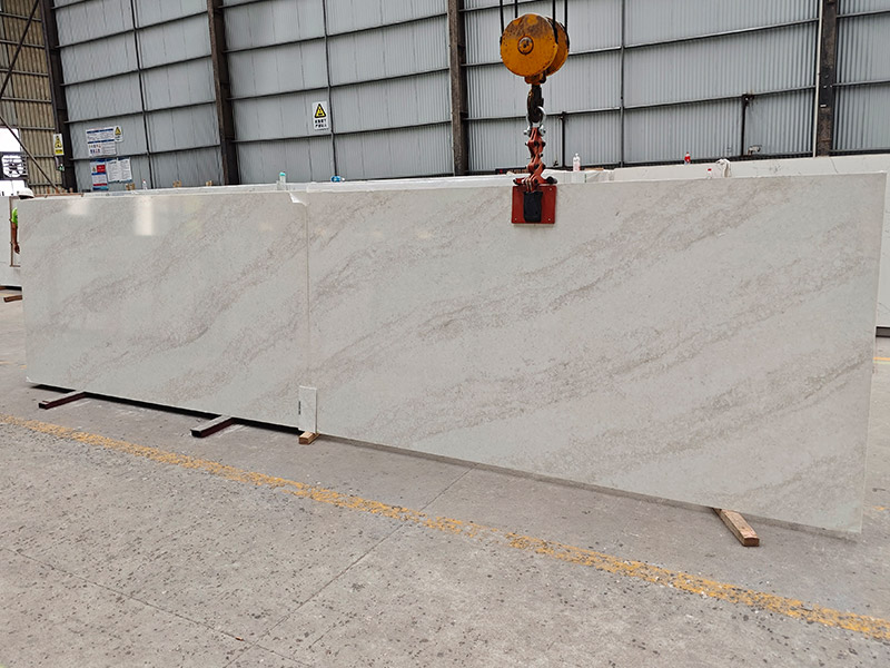 6041 Perla Venata Concrete Quartz Slabs