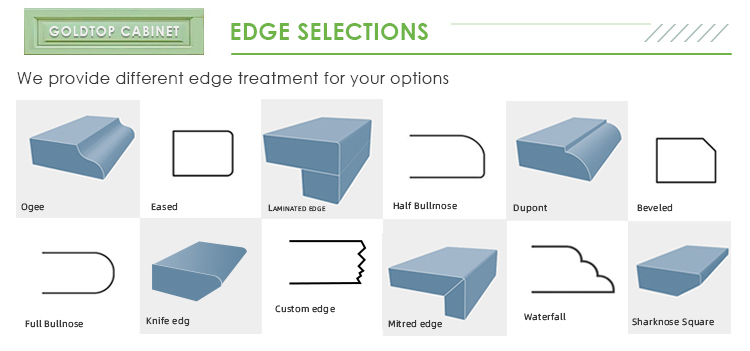 countertops edge collection
