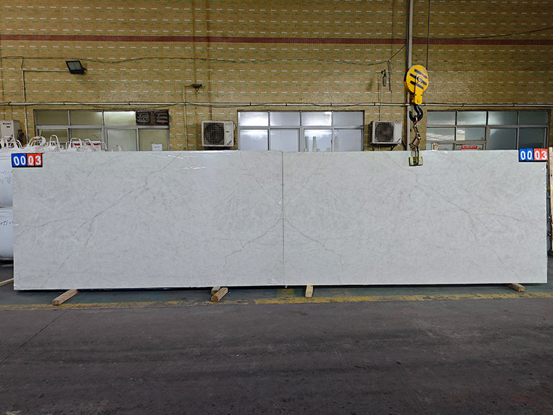 7018 Cristallo Extra PD Printed Quartz Slabs & Tiles