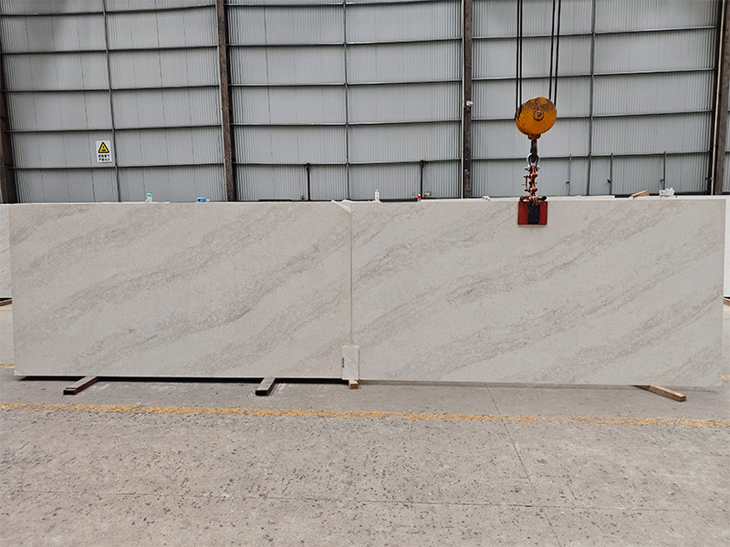 6041 Perla Venata Concrete Quartz Slabs