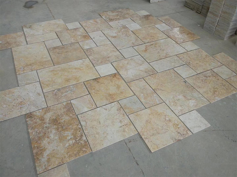 Beige Henan Travertine Floor Wall Tiles
