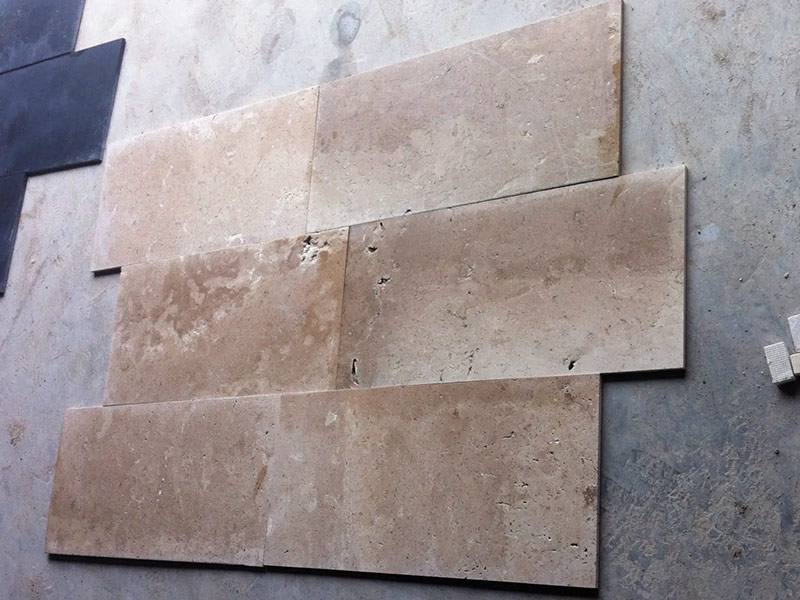 Beige Henan Travertine Floor Wall Tiles
