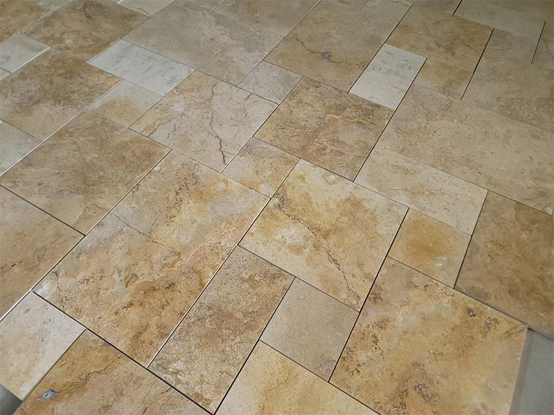 Beige Henan Travertine Floor Wall Tiles