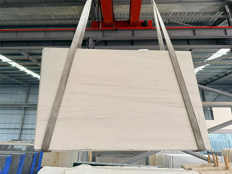 French Wood Grain Limestone Slab & Tiles For Flooring
