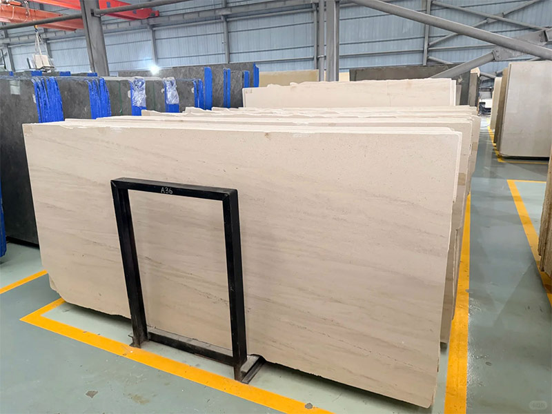 French Wood Grain Limestone Slab & Tiles For Flooring