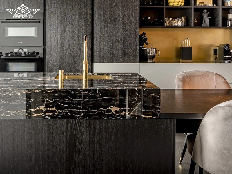 Nero Portoro Black Marble Countertops