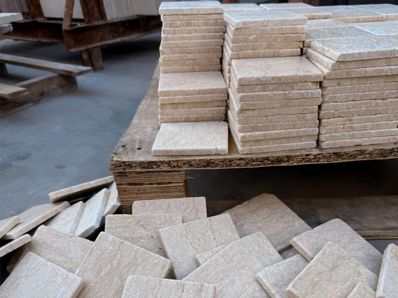 Varejinki Large Flower Limestone Wall Cladding Tiles