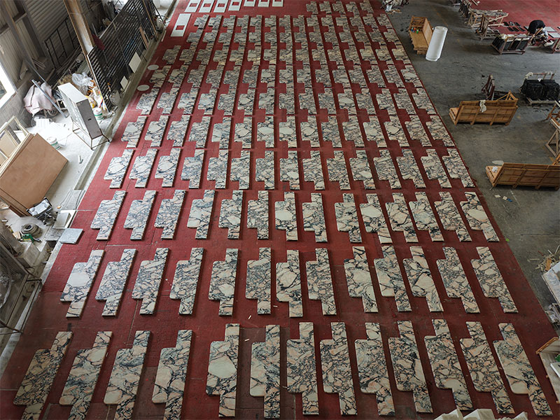 Custom Calacatta Pink Marble Countertops For Hotel Project
