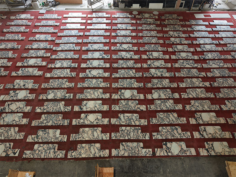 Custom Calacatta Pink Marble Countertops For Hotel Project
