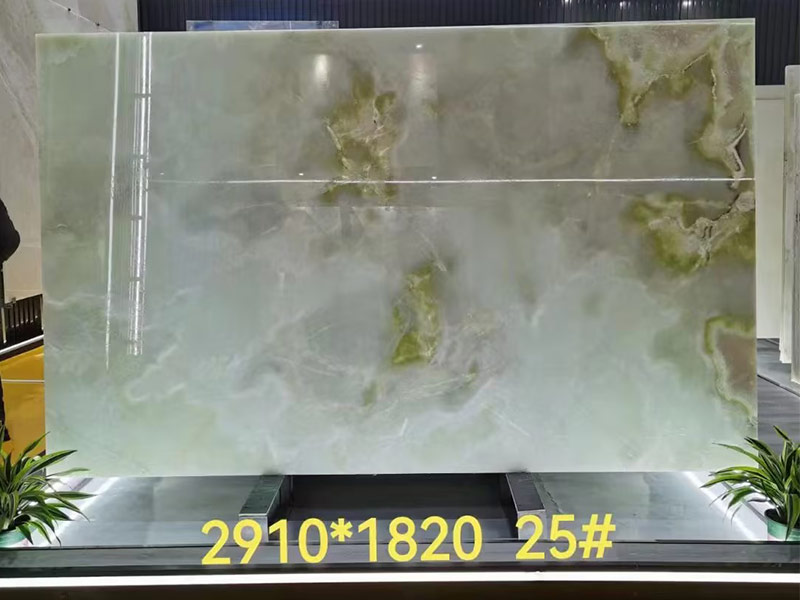 Jade Green Onyx Slab 3/4"