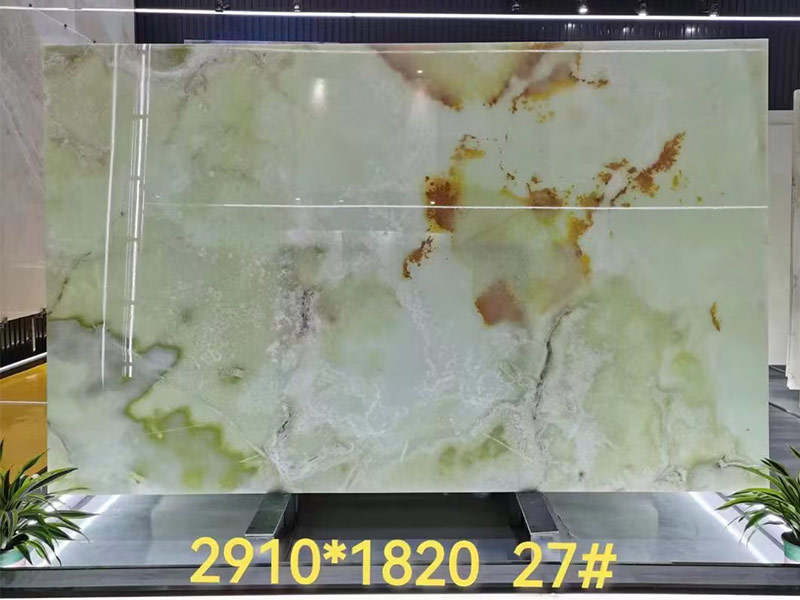 Jade Green Onyx Slab 3/4"