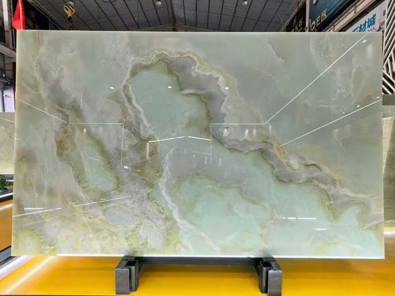 Jade Green Onyx Slab 3/4"