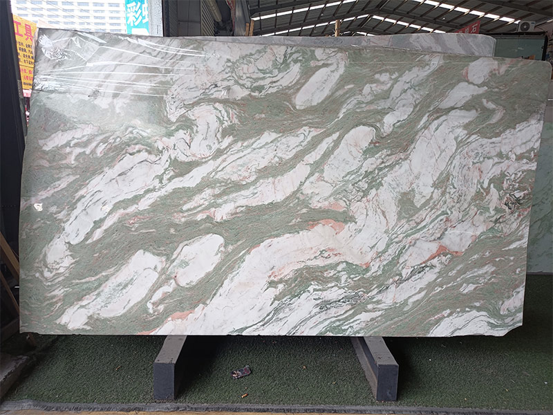 Custom Colored Onyx Green Slabs for Countertops