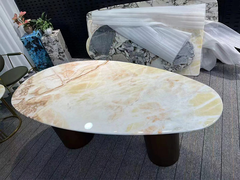 Custom Colored Cloud Onyx Table Tops / Countertops/ Vanity Tops