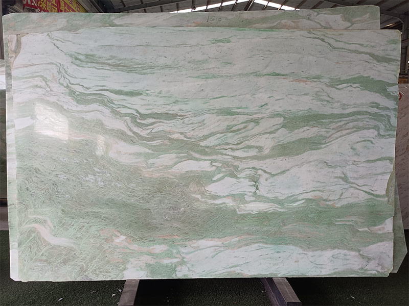 Custom Colored Onyx Green Slabs for Countertops
