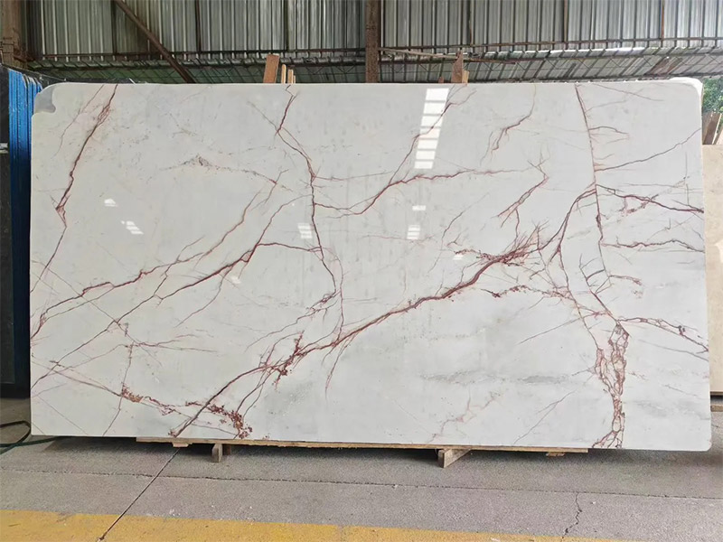 Red Thread White Onyx Slabs For Wall Tiles/ Furniture