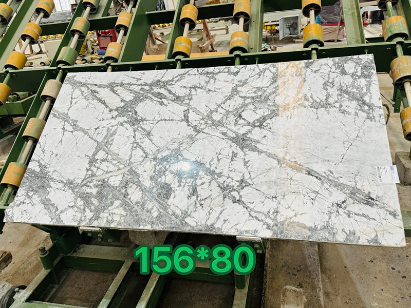 Snow River White, Iceberg White Marble Slab for Countertops Furniture