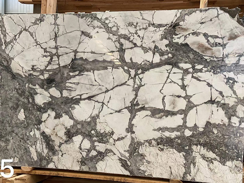 Snow River White, Iceberg White Marble Slab for Countertops Furniture