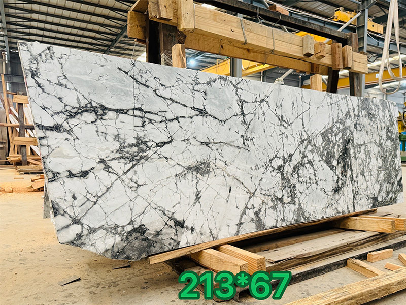 Snow River White, Iceberg White Marble Slab for Countertops Furniture