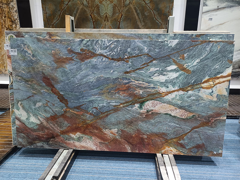 Luxury Stone Vatican Blue Quartzite Slab Supplier