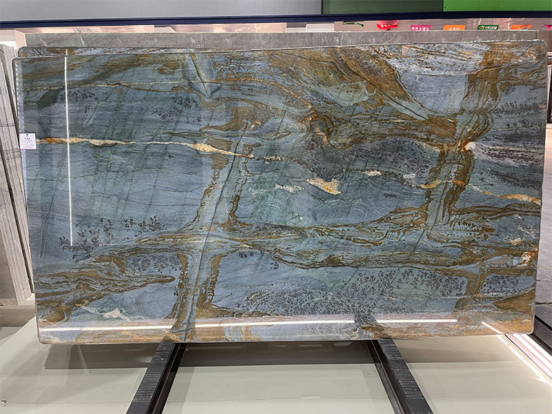 Luxury Stone Vatican Blue Quartzite Slab Supplier