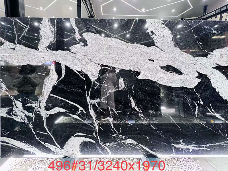 Brazil Black Copa Cabana Granite Slab Supplier