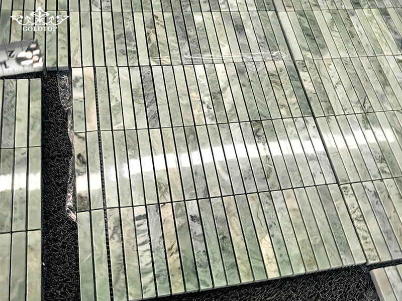 Ming Green Marble mosaic Tiles