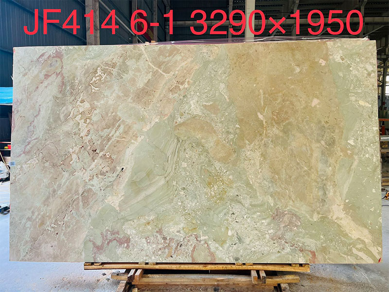 Four Season Pink Green Marble Slab Supplier