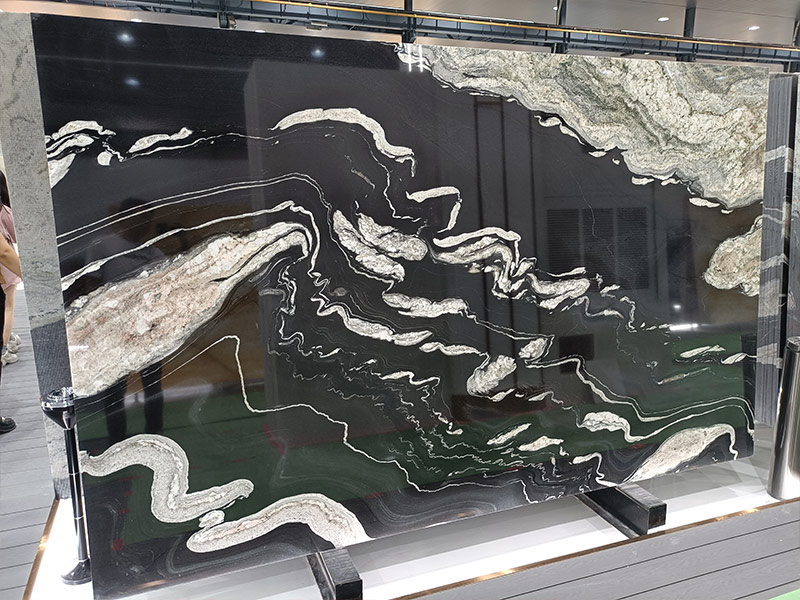 Brazil Black Copa Cabana Granite Slab Supplier
