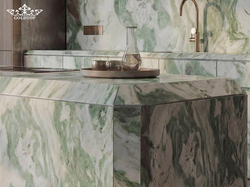 Mint Green Marble Countertops