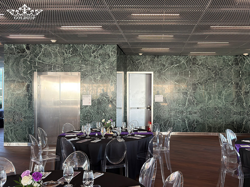 Verde Alpi Marble Wall