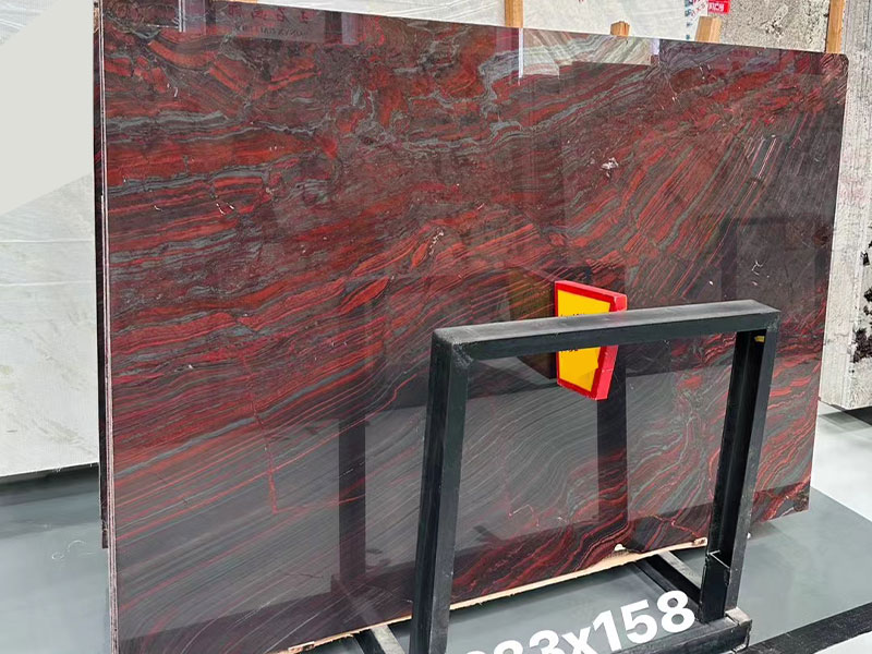 Iron Red Quartzite Slabs Supplier