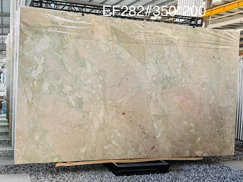 Four Season Pink Green Marble Slab Supplier
