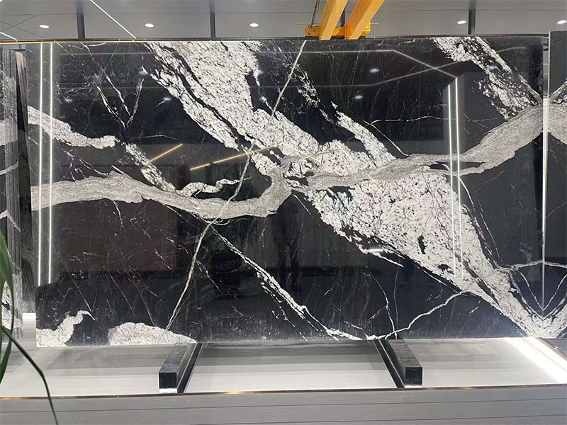 Brazil Black Copa Cabana Granite Slab Supplier
