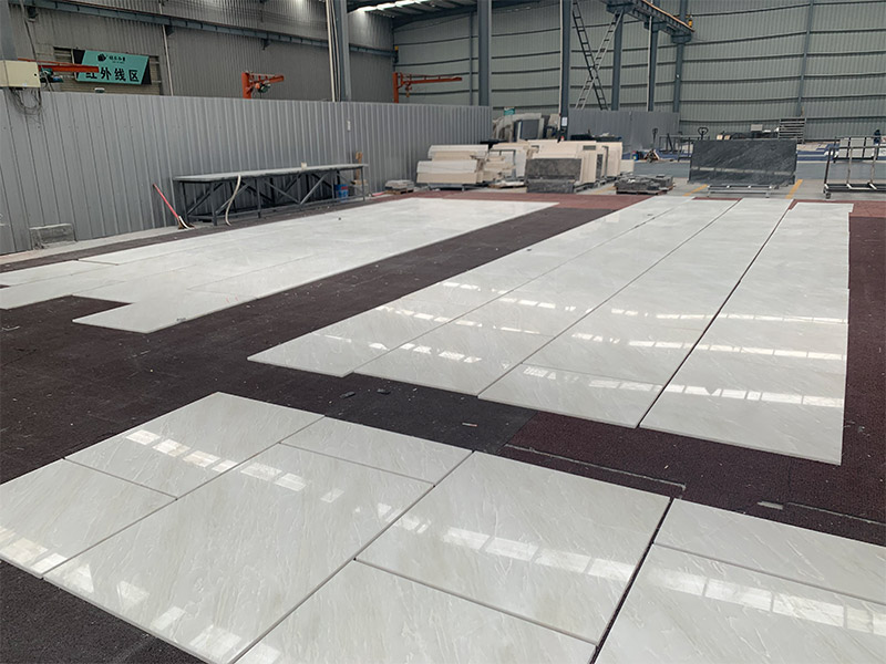 Namibia White Marble Slabs for Bright Apartment and Hotel