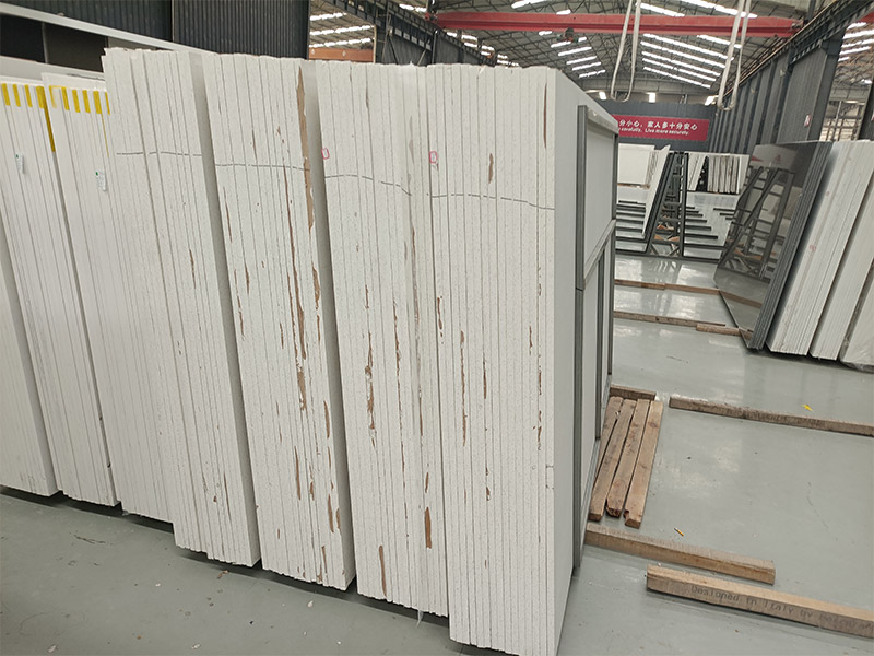 2005 Snow White Sparkle Quartz Slab for Kitchen Countertops/ Vanity Tops