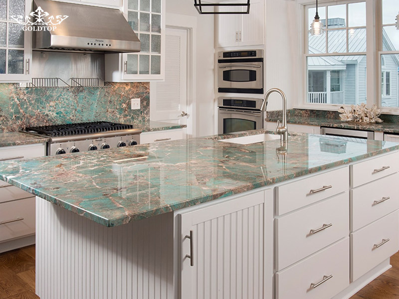 Amazon Green Quartzite countertops