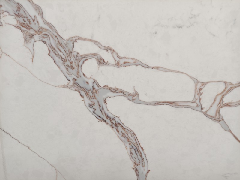 5125 Calacatta Fiorina Quartz Slab Customized Countertops for Commercial Project