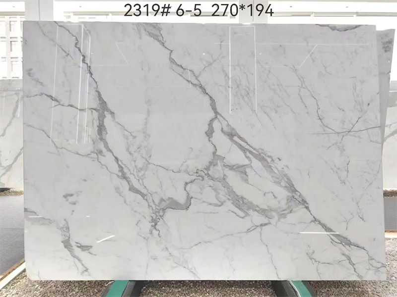 Italy Statuary White Marble Slab Supplier