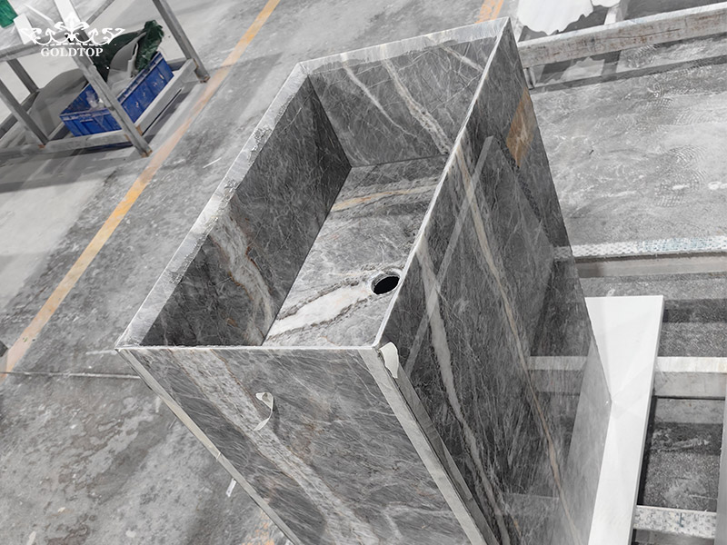 Italy Fior Di Bosco Marble Vanity