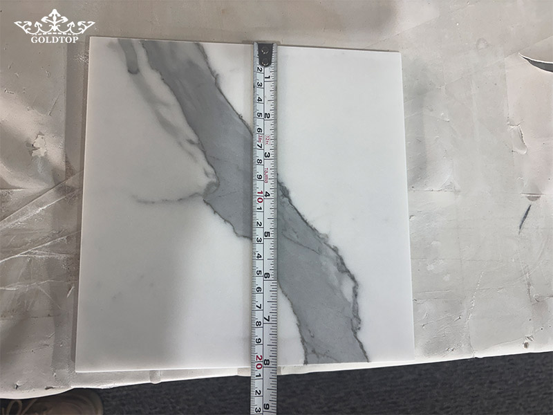 calacatta white marble 203&times;203mm tiles