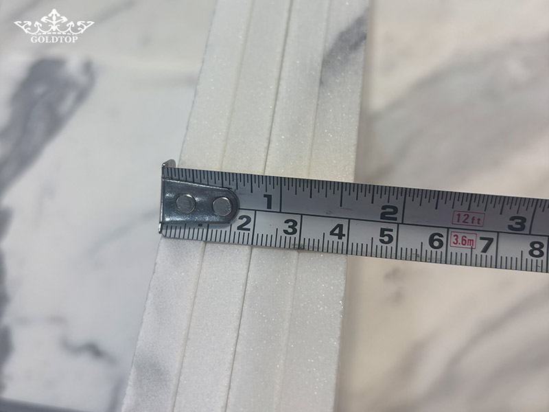 10mm thick calacatta white marble 203&times;203mm tiles