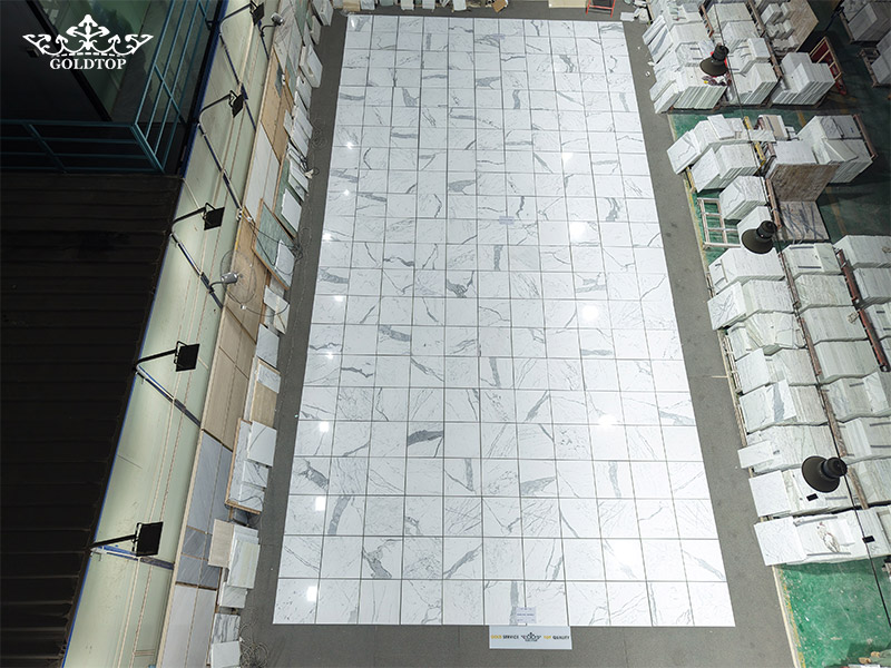 calacatta white marble 610&times;610mm Tiles