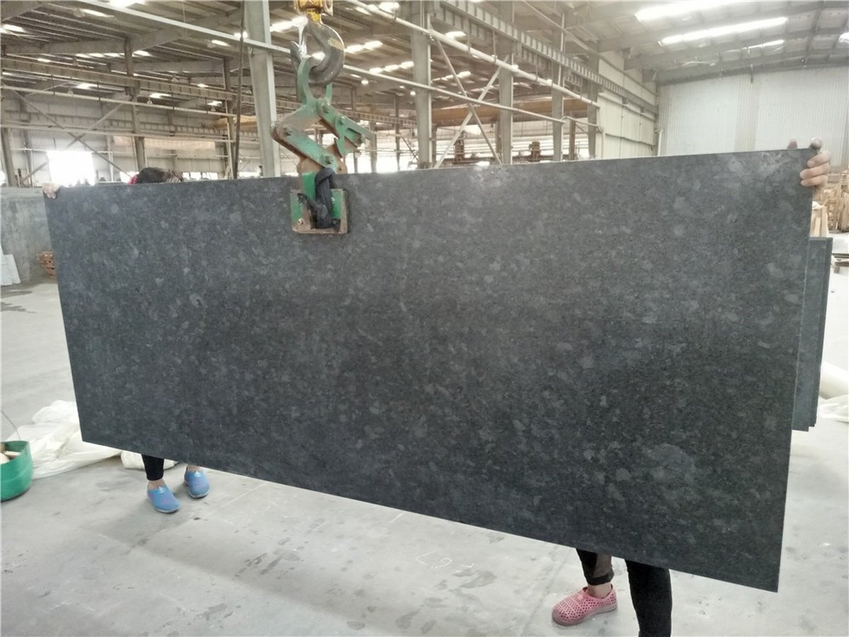 Custom Steel Grey Granite Countertops