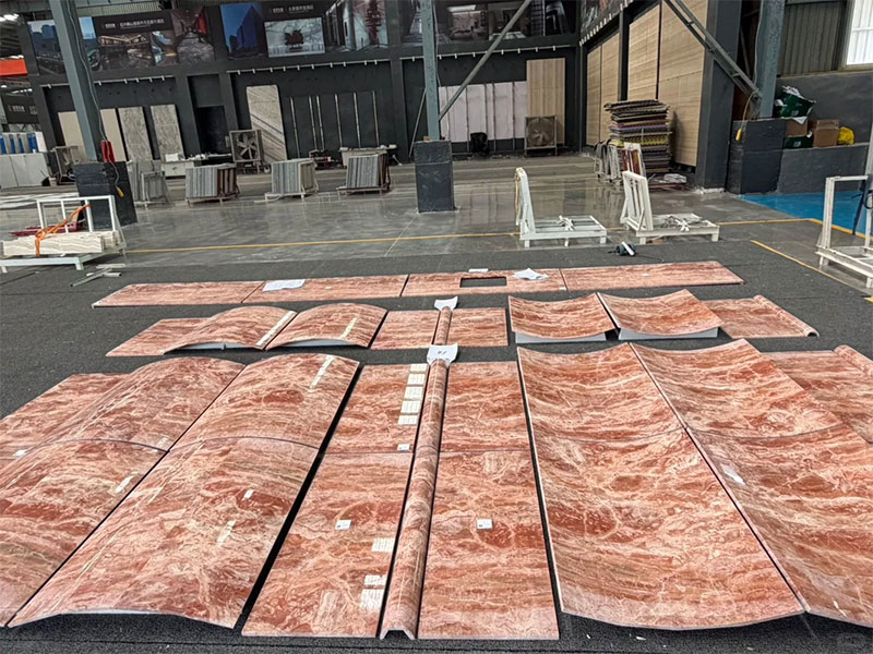 Natural Milan Red Marble Tiles