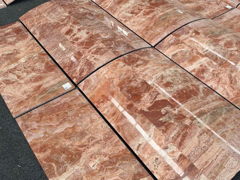 Natural Milan Red Marble Tiles
