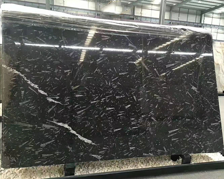 Brazil Cosmic Black Granite Slab for Worktops