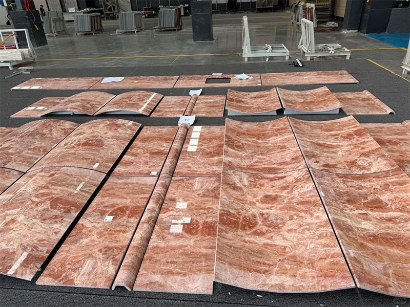 Natural Milan Red Marble Tiles