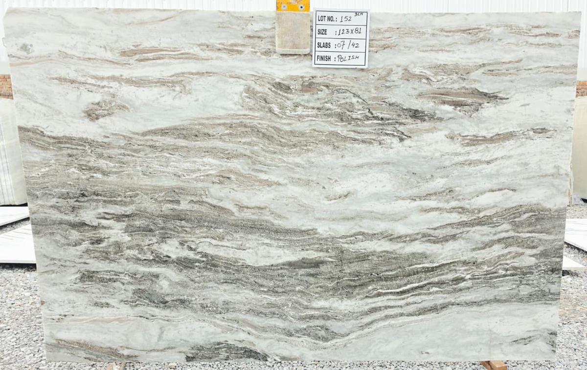 Light Fantasy Brown Marble Slab for Countertops