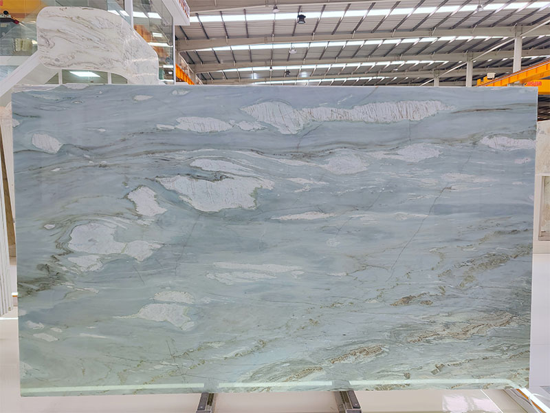 Tiffany Blue Marble Slab for Countertops